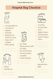 Hospital check list bag